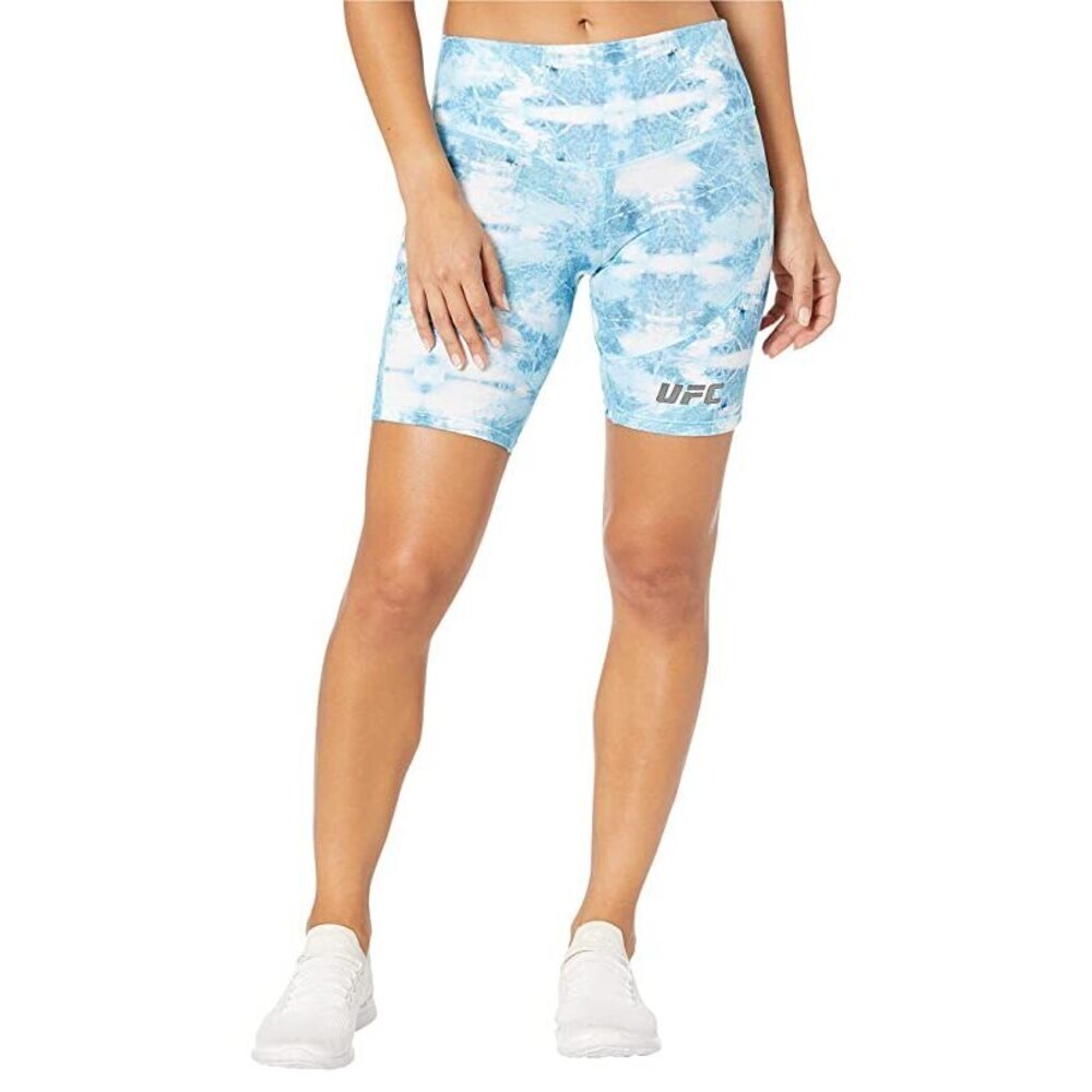 UFC Quartz Print 9" Extreme Workout Shorts Porcelain Blue XL 9